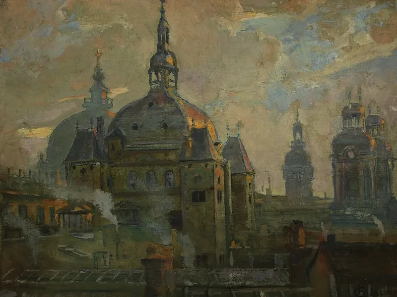 1862-Charles Lacour - Le cupole e i campanili dell'Hôtel - Dieu